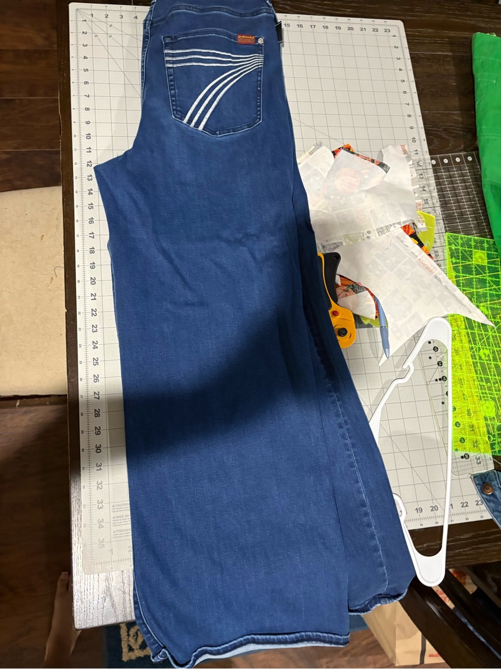 7 For All Mankind Blue Denim Jeans